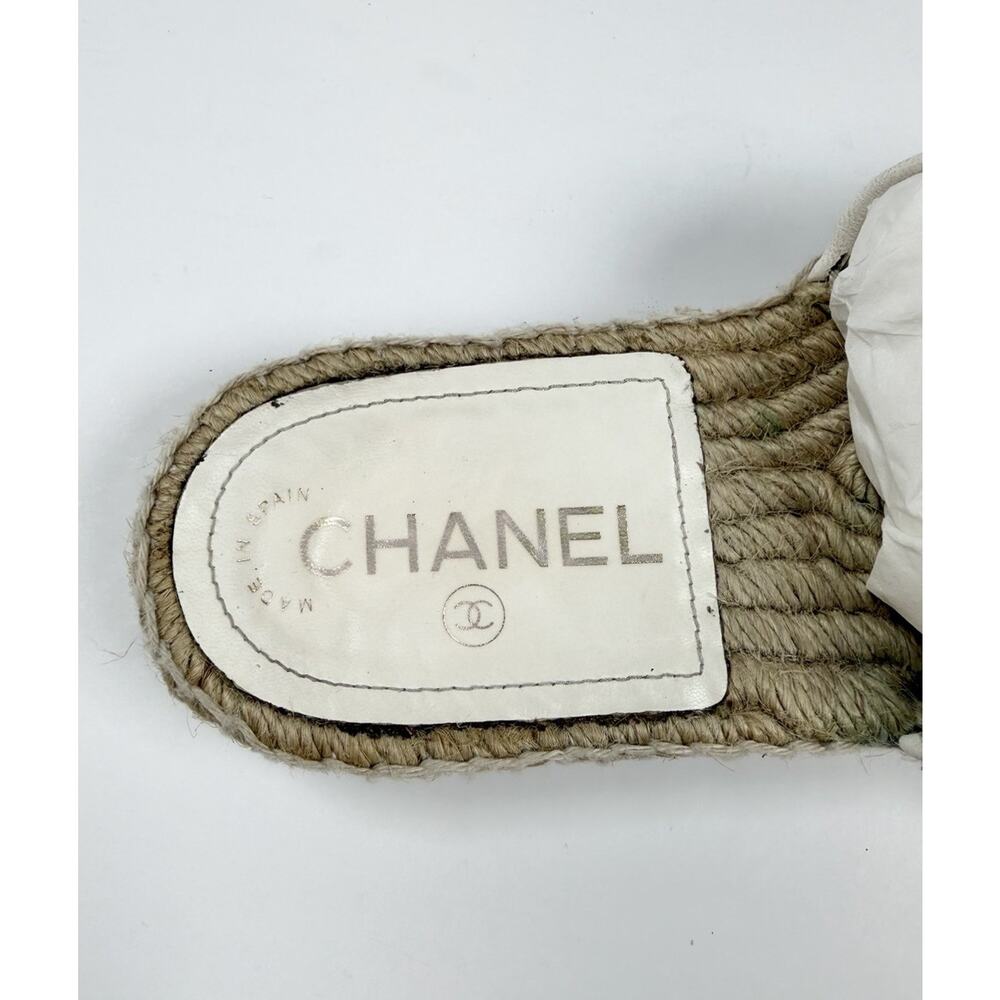 Size 36EU/6W - Chanel Chain Link Leather Espadrilles - Picture 4 of 11
